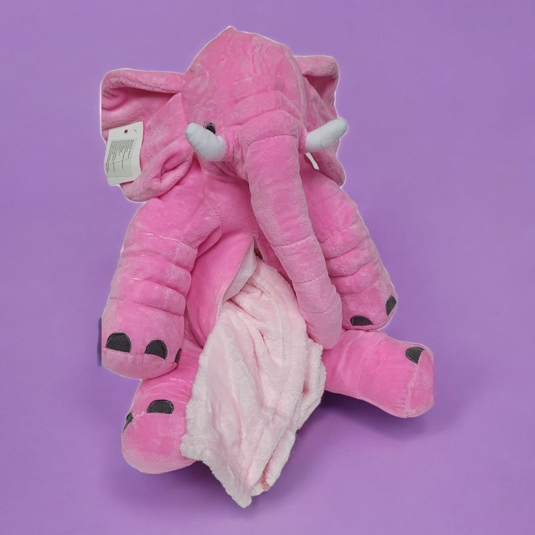 Peluche Elefante Con Cobija Interna 40cm